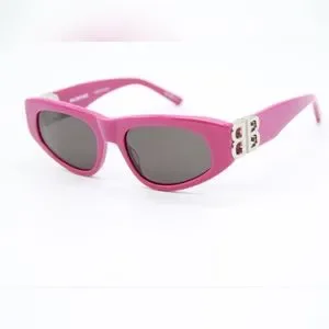 サングラス BALENCIAGA Woman Sunglasses Fuchsia BB0095S 017 Balenciaga BB0095S-017 53mm New Sunglasses - Walmart.com
